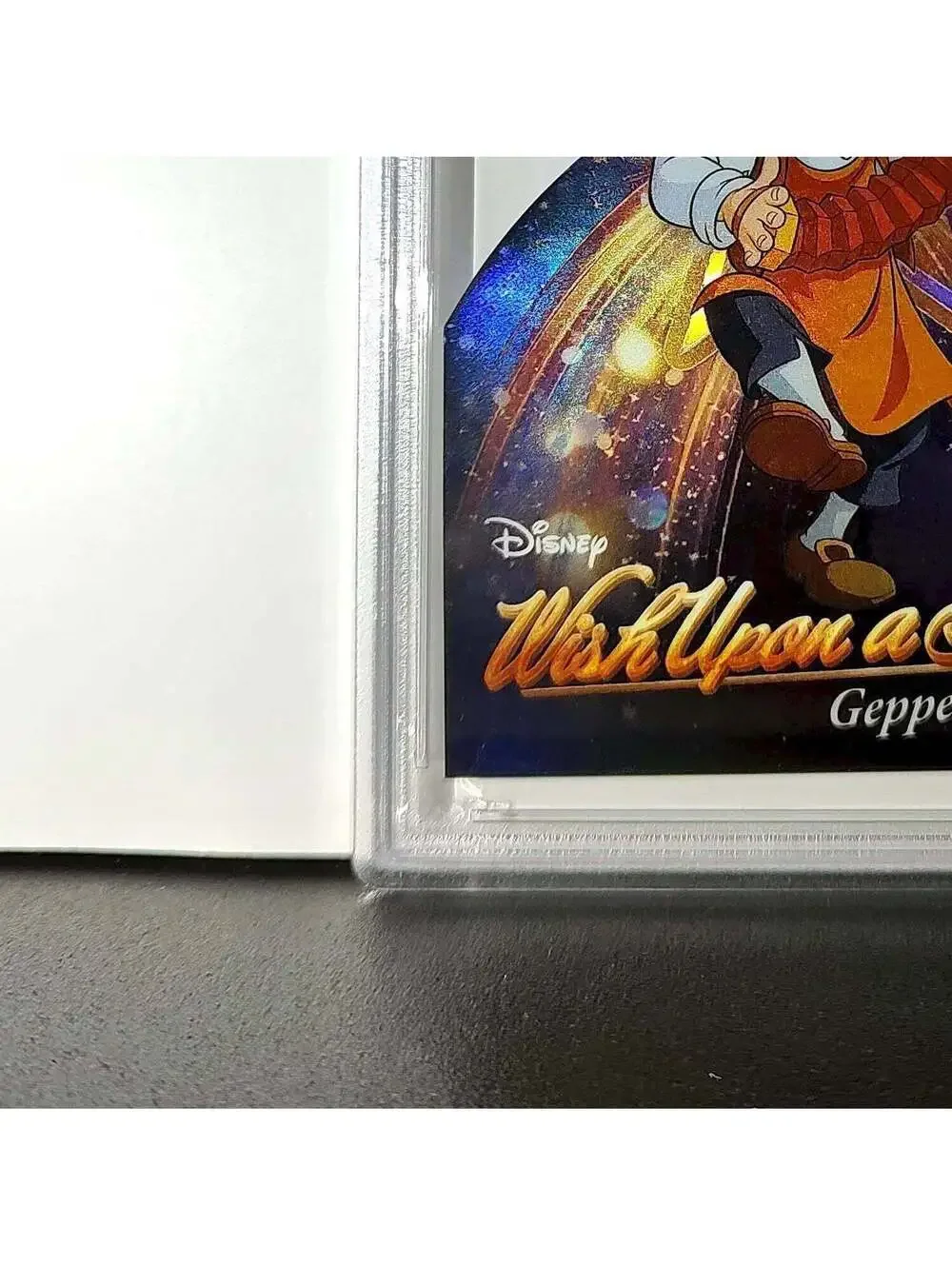 Geppetto 2025 Topps Chrome Disney #W-2 Wish Upon A Star Die Cut Pinocchio PSA 9